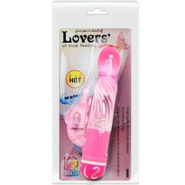 Baile Vibrators Multispeedvibrator mit Klitoris-Stimulator, rosa
