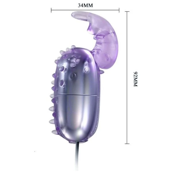 Baile Stimulating Super Vibrator Vibrerend ei met stimulator Baile Stimulating Super Vibrator Vibrerend ei met stimulator