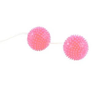 Baile Stimulating liefdesballetjes roze gestructureerd TPR
