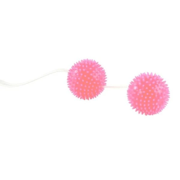 Baile Stimulating liefdesballetjes roze gestructureerd TPR