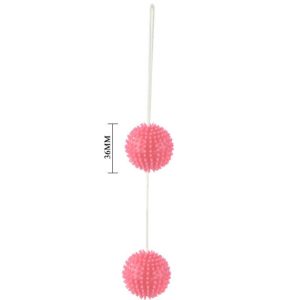 Baile Stimulating liefdesballetjes roze gestructureerd TPR Baile Stimulating liefdesballetjes roze gestructureerd TPR - Afbeelding 3