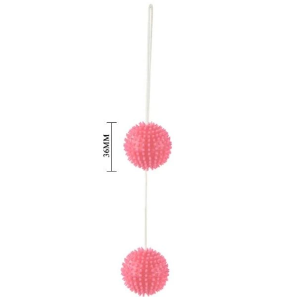 Baile Stimulating liefdesballetjes roze gestructureerd TPR