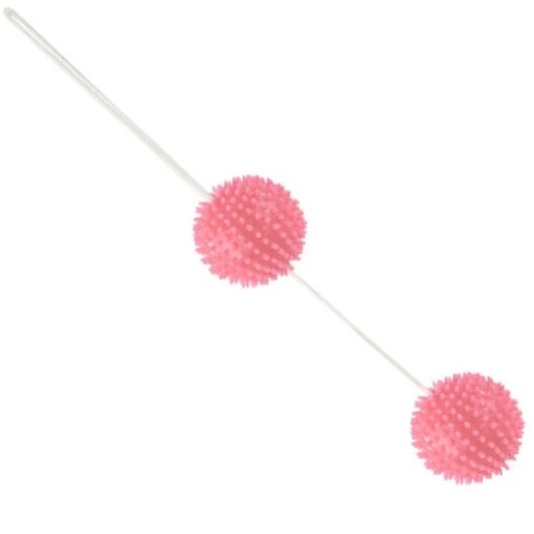Baile Stimulating liefdesballetjes roze gestructureerd TPR