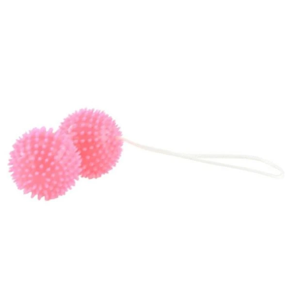 Baile Stimulating liefdesballetjes roze gestructureerd TPR