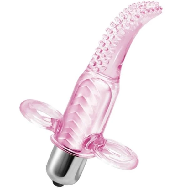 Baile Stimulating Vibrofingerstimulator met 10 modi, discreet en elastisch