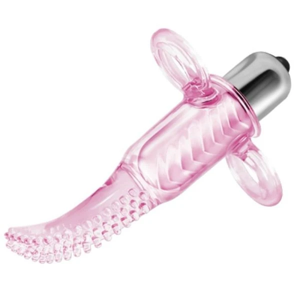 Baile Stimulating Vibrofingerstimulator met 10 modi, discreet en elastisch