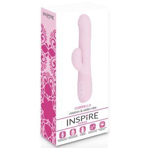 Inspire Sense Gabriella Pink Vibrator met Clitorisstimulator, Siliconen Inspire Sense Gabriella Pink Vibrator met Clitorisstimulator, Siliconen - Afbeelding 3