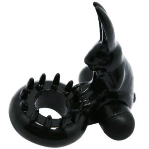Baile for Him Vibratiering met Konijntje Clitorisstimulator, zwart Baile for Him Vibratiering met Konijntje Clitorisstimulator, zwart - Afbeelding 1