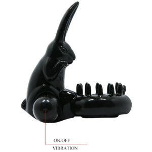 Baile for Him Vibratiering met Konijntje Clitorisstimulator, zwart Baile for Him Vibratiering met Konijntje Clitorisstimulator, zwart - Afbeelding 4