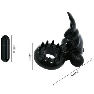 Baile for Him Vibratiering met Konijntje Clitorisstimulator, zwart Baile for Him Vibratiering met Konijntje Clitorisstimulator, zwart - Afbeelding 5
