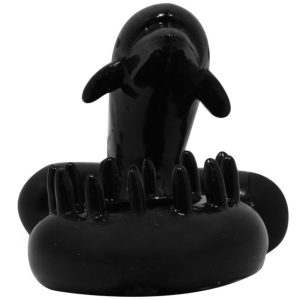 Baile FOR HIM Penisring mit Klitorisstimulator Delphin, schwarz – Bild 5