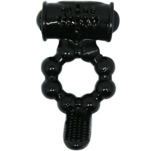 Baile FOR HIM Sweet Ring Ring Vibrationsring mit Doppelstimulator, schwarz – Bild 2