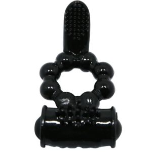 Baile FOR HIM Sweet Ring Ring Vibrationsring mit Doppelstimulator, schwarz – Bild 4