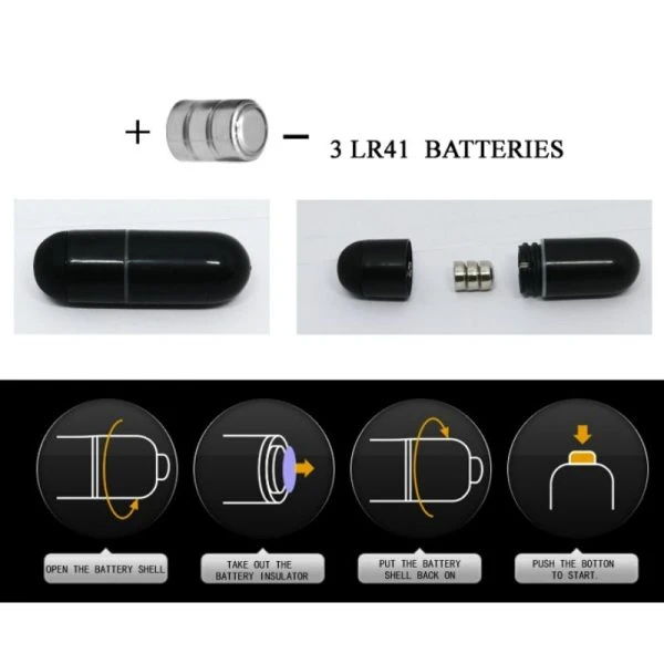 Baile FOR HIM Sweet Ring Vibratiering met Konijn, zwart
