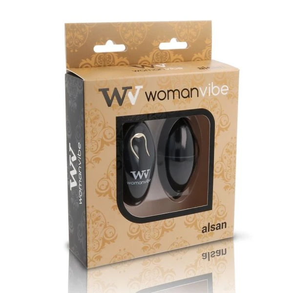 Womanvibe Alsan EGG Afstandsbediening Trillingsei Siliconen Zwart Womanvibe Alsan EGG Afstandsbediening Trillingsei Siliconen Zwart