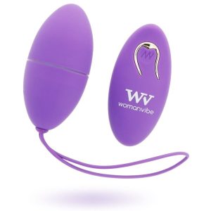 Womanvibe Alsan Vibration Egg with Remote Control, Silicone, Purple Womanvibe Alsan Vibration Egg with Remote Control, Silicone, Purple - Image 1