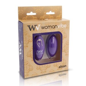 Womanvibe Alsan Vibration Egg with Remote Control, Silicone, Purple Womanvibe Alsan Vibration Egg with Remote Control, Silicone, Purple - Image 2