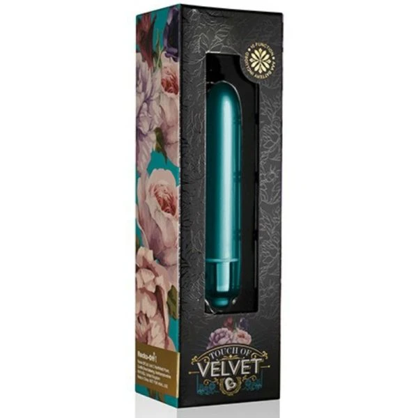 Rocks-off Touch of Velvet Vibratiebal met Pauwenveren