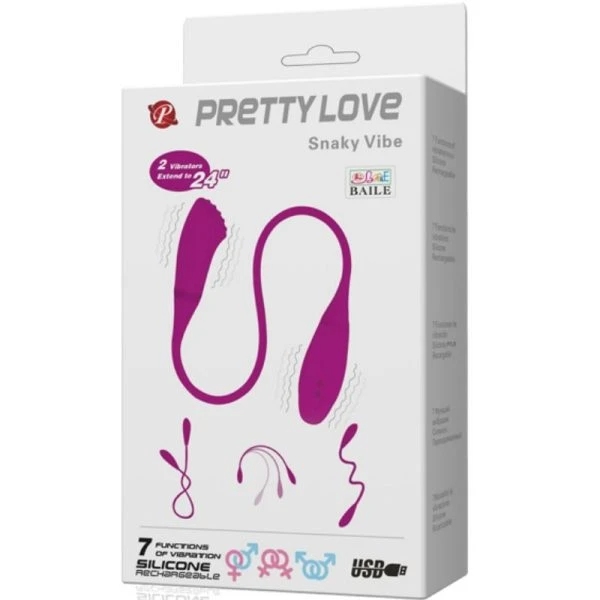 FUN Toys Pretty Love Smart Snaky Vibe Opgelegde Vibrator met 2 Motoren