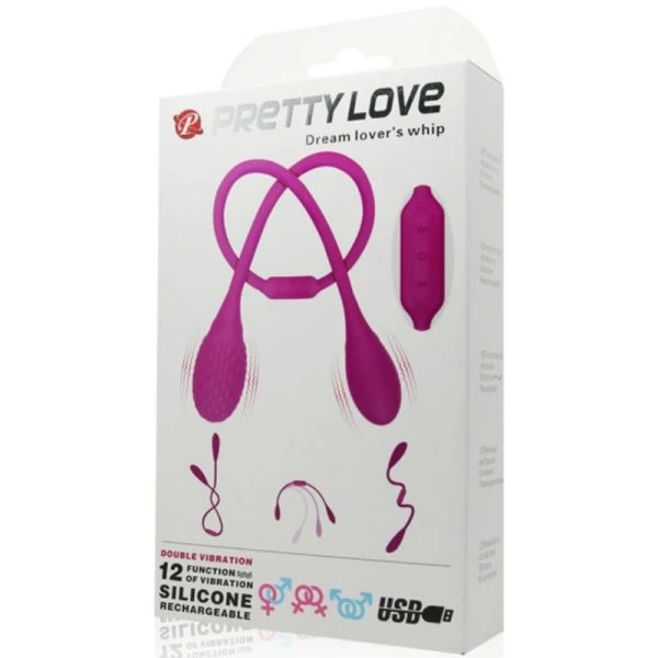 FUN Toys Pretty Love Dream Lovers Whip 2 opzetvibrator met 12 standen