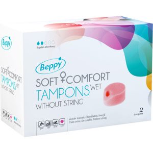 Beppy Soft Comfort Tampons WET 2 stuks voor seks en sport Beppy Soft Comfort Tampons WET 2 stuks voor seks en sport - Afbeelding 1