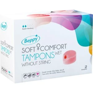 Beppy Soft Comfort Tampons WET 2 Pieces for Sex and Sport