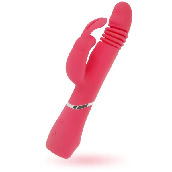 Dreamlove Outlet Schatz Missouri Silicone Pink Vibrator with Clitoral Stimulator Dreamlove Outlet Schatz Missouri Silicone Pink Vibrator with Clitoral Stimulator