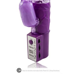Baile Rotations Perlenvibrator mit Klitoris-Stimulator, lila, 23 cm Baile Rotations Perlenvibrator mit Klitoris-Stimulator, lila, 23 cm – Bild 2