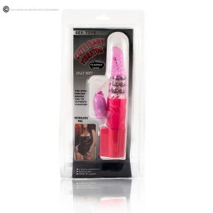 Baile Rotations Roze Konijnenvibrator met Clitorisstimulator, 23 cm