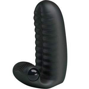 FUN Toys Pretty Love Abbott Vingerdildo Vibrator met Nopjes, zwart FUN Toys Pretty Love Abbott Vingerdildo Vibrator met Nopjes, zwart - Afbeelding 1