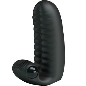 FUN Toys Pretty Love Abbott Vingerdildo Vibrator met Nopjes, zwart