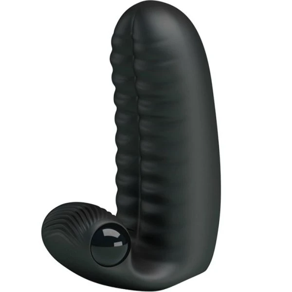 FUN Toys Pretty Love Abbott Vingerdildo Vibrator met Nopjes, zwart