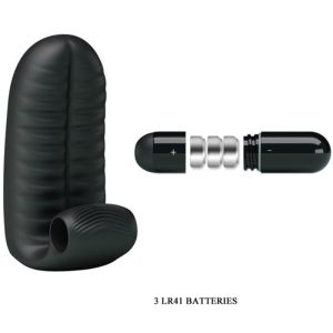 FUN Toys Pretty Love Abbott Vingerdildo Vibrator met Nopjes, zwart FUN Toys Pretty Love Abbott Vingerdildo Vibrator met Nopjes, zwart - Afbeelding 5
