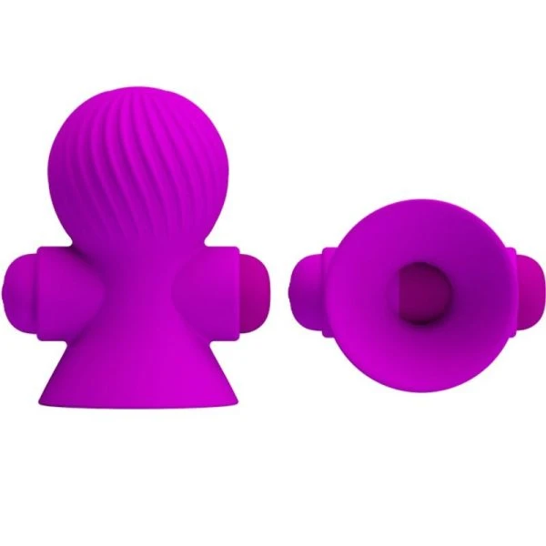 FUN Toys Pretty Love Opgelegde Vibrator Nippelstimulatoren 12M Paars