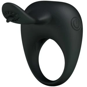 FOR HIM Pretty Love Vibrerende ring met tongetje van siliconen