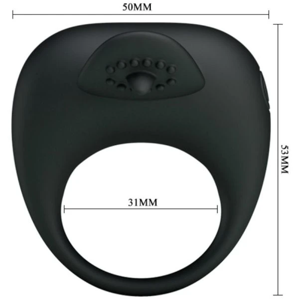 FOR HIM Pretty Love Vibrerende ring met tongetje van siliconen