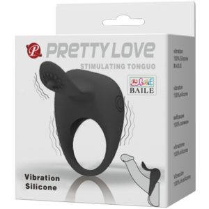 FOR HIM Pretty Love Vibrerende ring met tongetje van siliconen FOR HIM Pretty Love Vibrerende ring met tongetje van siliconen - Afbeelding 7