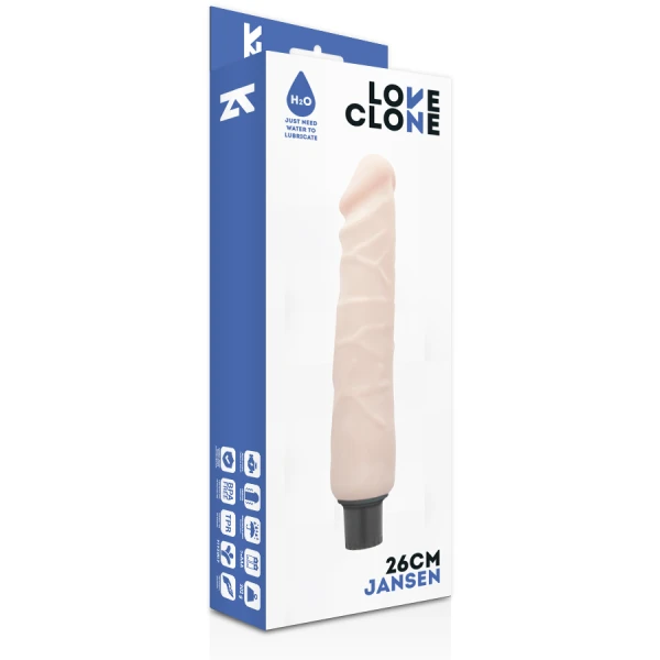 Loveclone Jansen Zelfsmerende Vibrator 26 x 4,3 cm