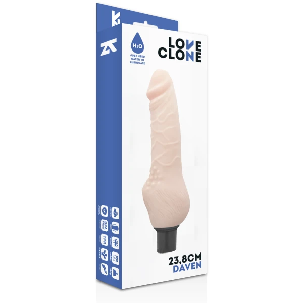 Loveclone Daven Dildo met zelf-smering realistisch 23,8 cm