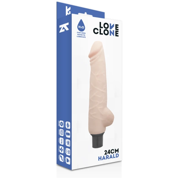 Loveclone Zelfsmerende Natuurvibrator Harald 24x4 cm