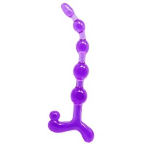 Baile Analkugeln Bendy Twist Paars van flexibel TPR Baile Analkugeln Bendy Twist Paars van flexibel TPR - Afbeelding 1