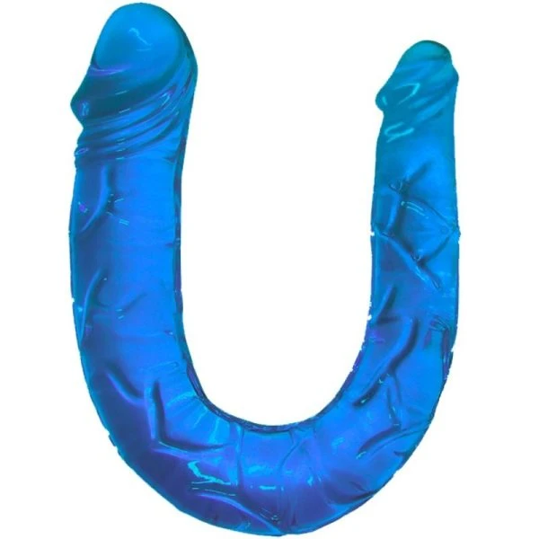 Baile Dildos Dubbele Dildo Dubbele Dong van TPR, blauw, 30,5 cm