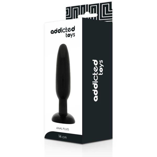 Addicted Toys Analplug aus flexiblem TPR, 14 x 3,5 cm