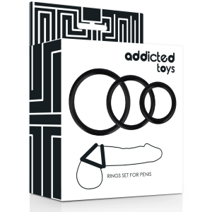 Addicted Toys Penisring-Set mit drei Größen schwarz Addicted Toys Penisring-Set mit drei Größen schwarz – Bild 3