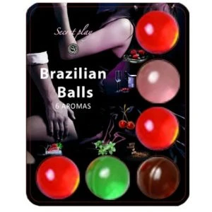 Secretplay Cosmetic Brazilian Balls Massageballen met Aroma, 6 stuks