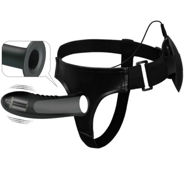 Harness Collection Strap-on-Vibrator Myron mit Hohldildo Harness Collection Strap-on-Vibrator Myron mit Hohldildo