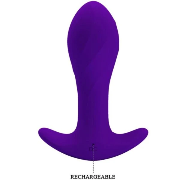 Anal Toys Pretty Love Lilac Anal Vibrator with 12 Functions