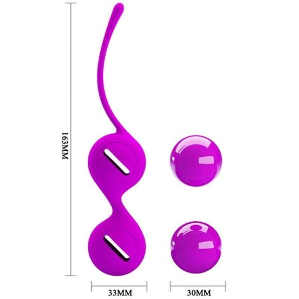 Health Kegel Pretty Love Orgasmic Balls liefdeskogels lila