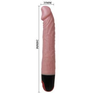 Baile Natuurvibrator met aderstructuur en meervoudige snelheid, roze Baile Natuurvibrator met aderstructuur en meervoudige snelheid, roze - Afbeelding 4