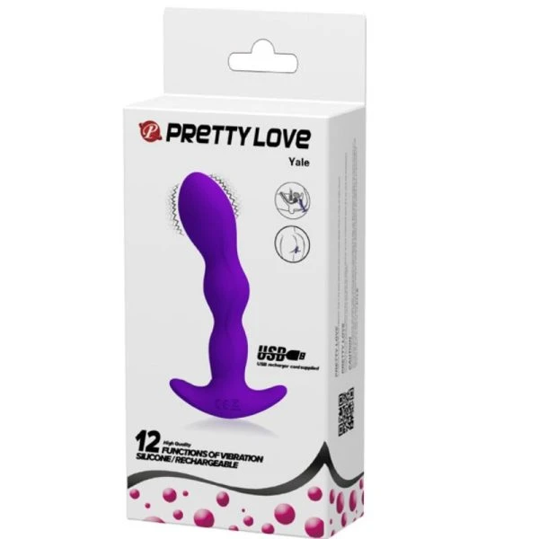 Anal Toys Pretty Love Anal Massager 12 Vibratiemodi Paars